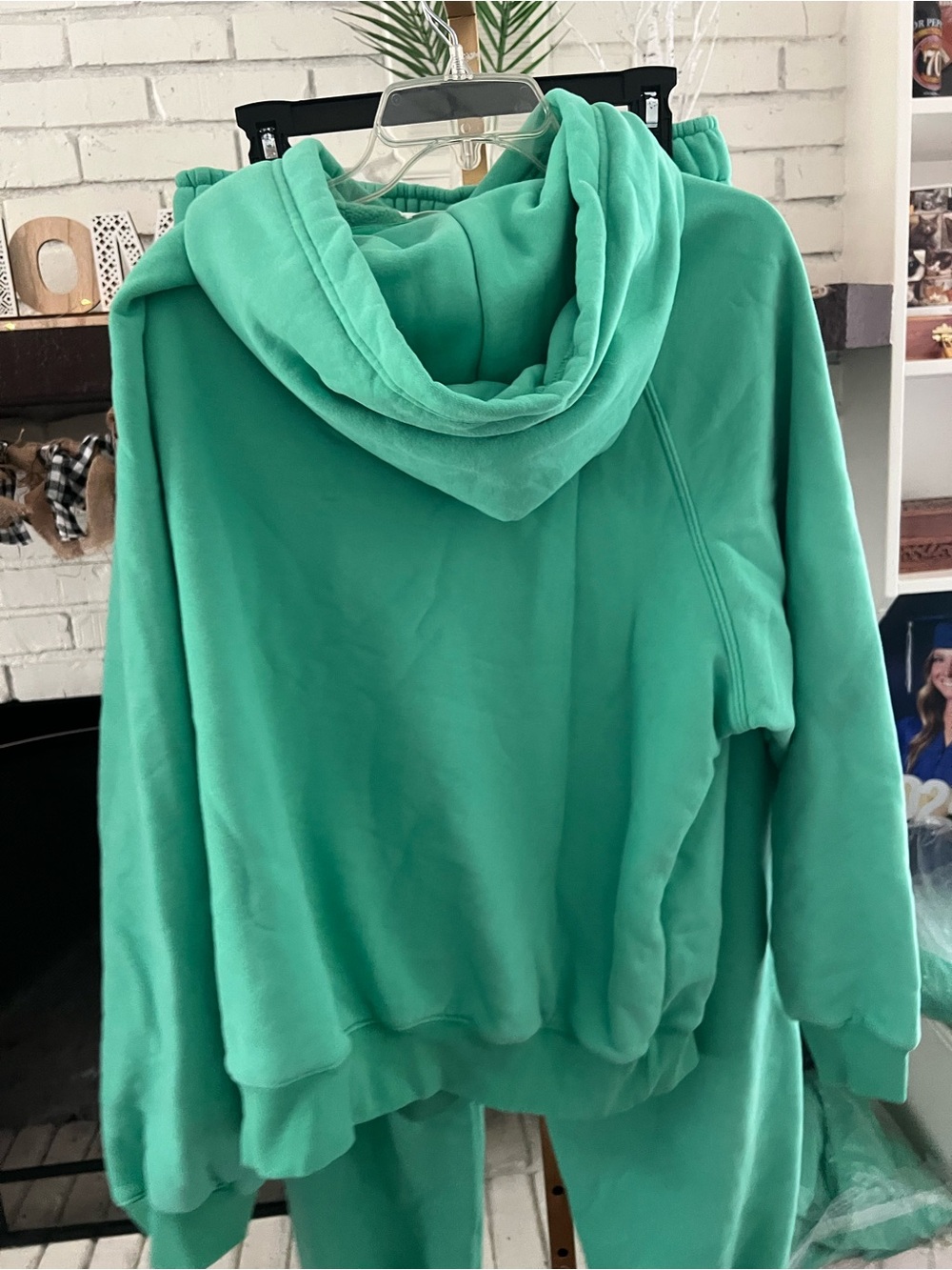 Panache Apparel Mint Green Plush Jogger Sweat Set - Picture 13 of 14